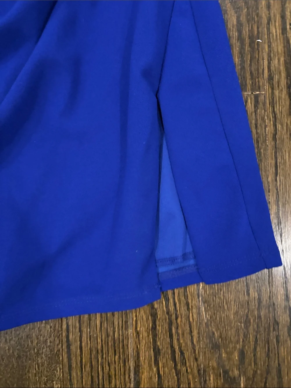 Strapless Royal Blue Ruched Mini Dress by Lucy In The Sky (size M)